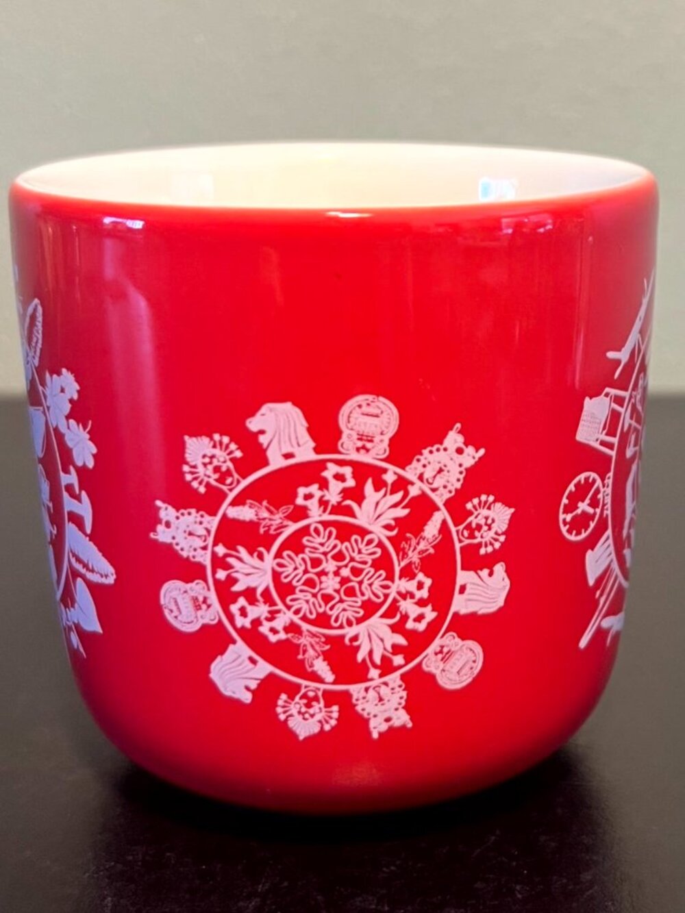 Swissotel x RAK Porcelain Red Silhouette Mug 10oz 4-Pattern Swiss Art 2019 - Picture 4 of 14